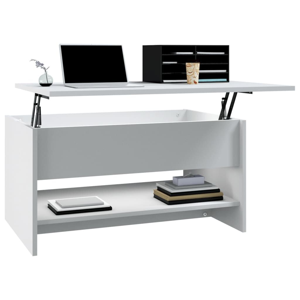 vidaXL Coffee Table White 80x50x40 cm Engineered Wood