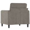 vidaXL Sofa Chair Light Grey 60 cm Velvet