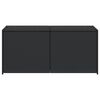vidaXL Garden Storage Box Black 283L Poly Rattan