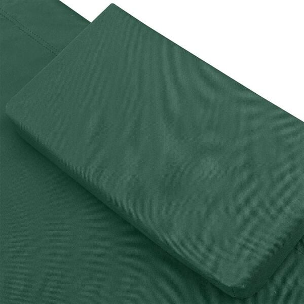 vidaXL Outdoor Lounge Bed Fabric Green