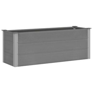 vidaXL Garden Raised Bed WPC 150x50x54 cm Grey