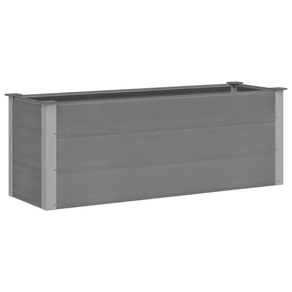vidaXL Garden Raised Bed WPC 150x50x54 cm Grey