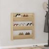 vidaXL Wall Shoe Cabinet Sonoma Oak 80x18x90 cm Engineered Wood