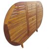 vidaXL Outdoor Dining Set Folding 7 pcs Brown Solid eucalyptus wood