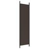 vidaXL 3-Panel Room Divider Brown 150x200 cm Fabric