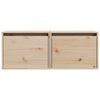 vidaXL Wall Cabinets 2 pcs 45x30x35 cm Solid Pinewood