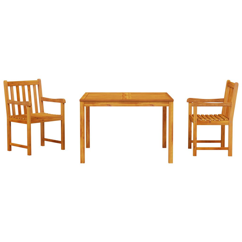 vidaXL 3-Piece Garden Dining Set - Solid Acacia Wood