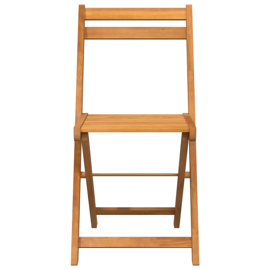 vidaXL Folding Bistro Chairs 6 pcs Solid Wood Acacia
