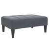 vidaXL 2-Seater Sofa Bed with Footstool Dark Grey Velvet