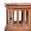 vidaXL Vitrine Cabinet Natural 50x50x76 cm Solid Mahogany Wood
