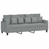 vidaXL 3-Seater Sofa Light Grey 180 cm Fabric
