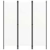 vidaXL 3-Panel Room Divider White 150x180 cm