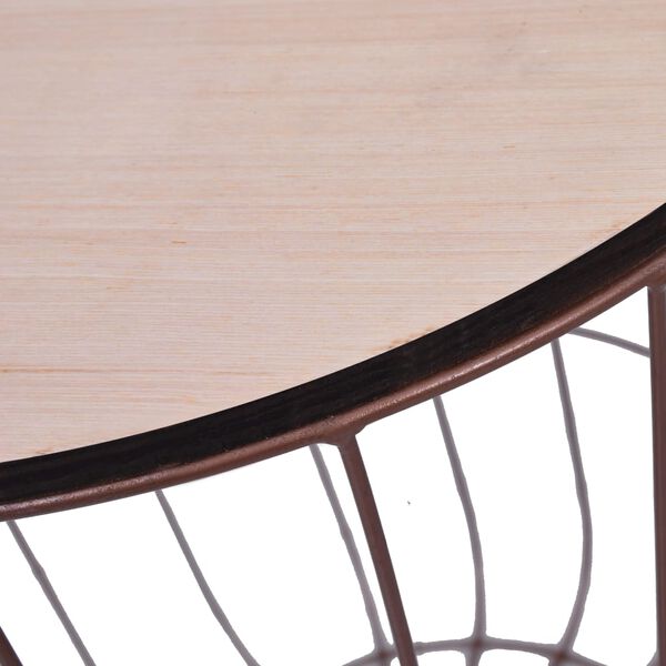 vidaXL Coffee Table Copper ? 39.5 cm MDF
