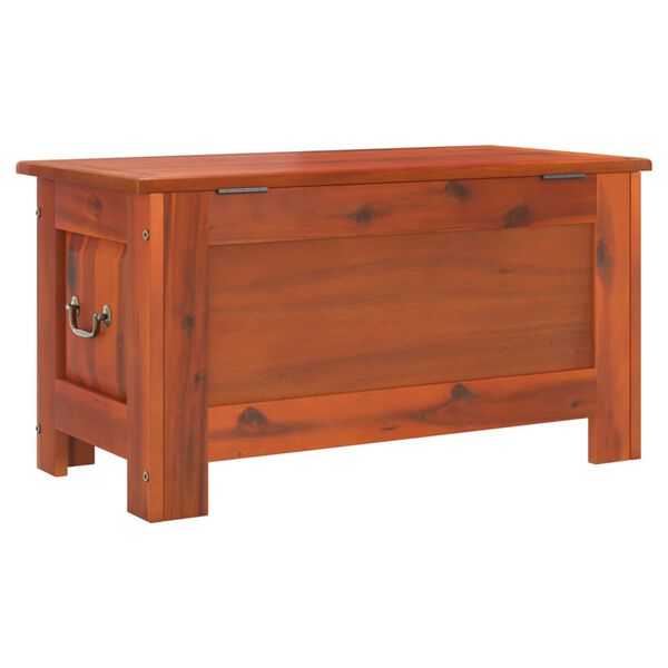 vidaXL Storage Chest with Lid Brown Solid Wood Acacia