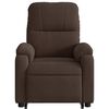 vidaXL Stand up Massage Recliner Chair Brown Microfibre Fabric