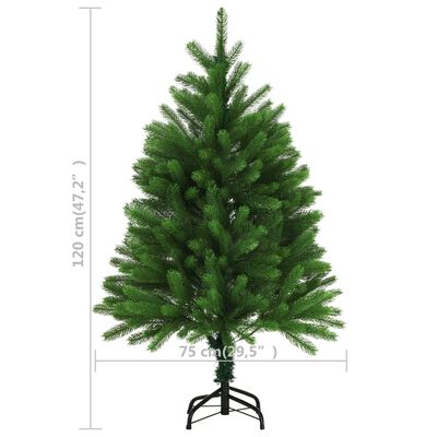 vidaXL Artificial Pre-lit Christmas Tree with Ball Set 120 cm Green