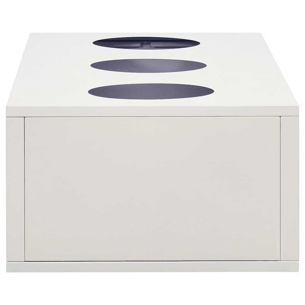 vidaXL Sliding Door Cabinet with Planter Box Light Grey Steel