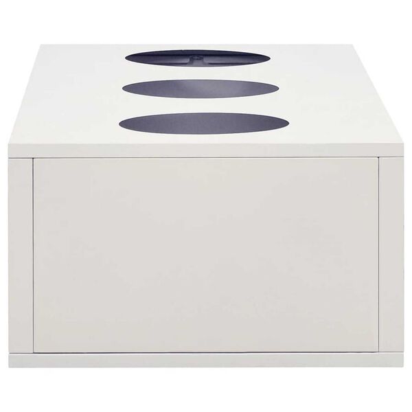 vidaXL Sliding Door Cabinet with Planter Box Light Grey Steel