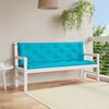 vidaXL Garden Bench Cushions 2pcs Turquoise 150x50x7cm Fabric