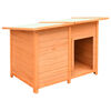 vidaXL Dog Cage Solid Pine & Fir Wood 120x77x86 cm