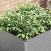 vidaXL Raised Garden Bed 100x100x77 cm Galvanised Steel Grey