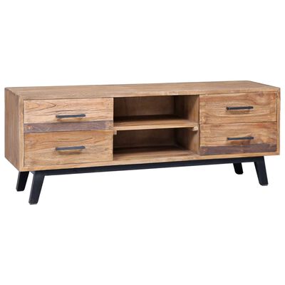 vidaXL TV Cabinet 120x30x45 cm Solid Teak