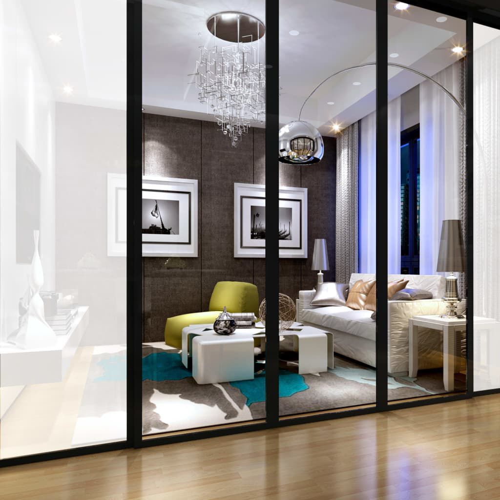 vidaXL Window Film Frosted Grey 0.9x5 m PVC