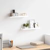 vidaXL Wall Shelves 2 pcs High Gloss White 40x9x3 cm