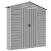 vidaXL Garden Shed Light Grey 191x895x198 cm Galvanised Steel
