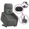 vidaXL Stand up Massage Recliner Chair Dark Grey Fabric