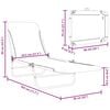 vidaXL Folding Sun Loungers 2 pcs Steel and Fabric Leaf Pattern