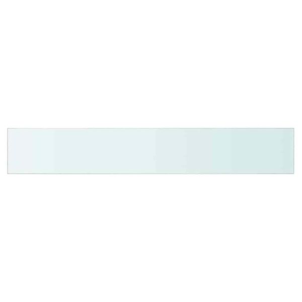 vidaXL Shelf Panel Glass Clear 80x12 cm