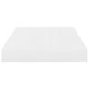 vidaXL Floating Wall Shelf High Gloss White 40x23x3.8 cm MDF