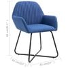 vidaXL Dining Chairs 2 pcs Blue Fabric
