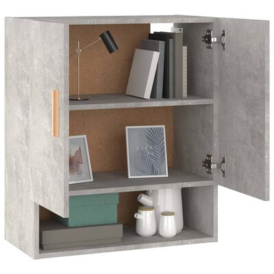 vidaXL Wall Cabinet Concrete Grey 60x31x70 cm Engineered Wood