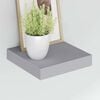 vidaXL Floating Wall Shelves 2 pcs Grey 23x23.5x3.8 cm MDF