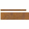 vidaXL Garden Lawn Edging Rusty 450 x 10 cm Weathering steel