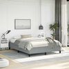 vidaXL Bed Frame without Mattress Light Grey 152x203 cm Queen Fabric