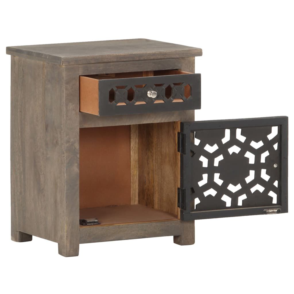 vidaXL Bedside Cabinet 40x30x50 cm Solid Mango Wood