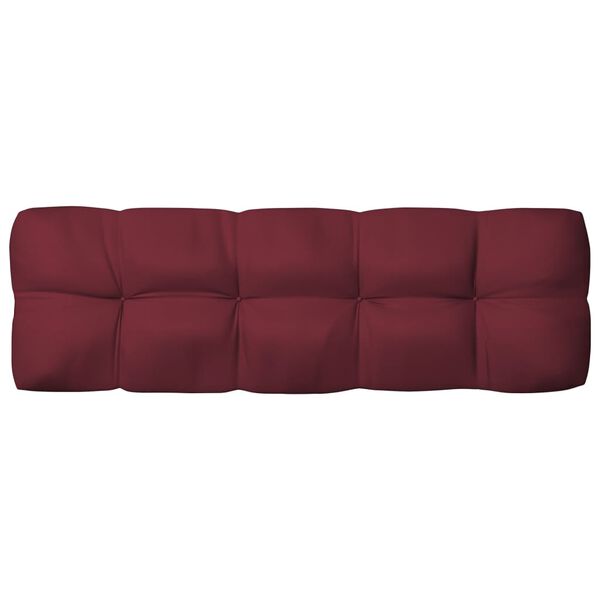vidaXL Pallet Sofa Cushions 7 pcs Wine Red