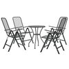 vidaXL 5 Piece Garden Dining Set Expanded Metal Mesh Anthracite
