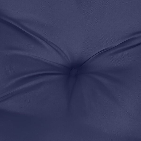 vidaXL Pallet Cushion Navy Blue 50x50x12 cm Fabric