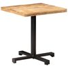 vidaXL Bistro Table Square 70x70x75 cm Rough Mango Wood