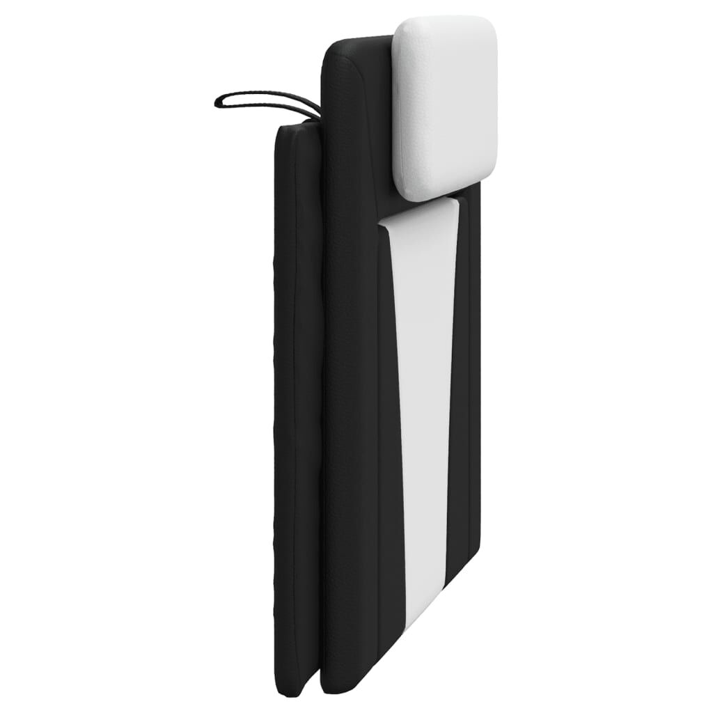 vidaXL Headboard Cushion Black and White 100 cm Faux Leather