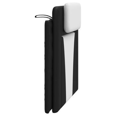 vidaXL Headboard Cushion Black and White 100 cm Faux Leather