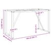 vidaXL Dining Table Legs O-Frame 140x60x73 cm Steel