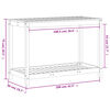 vidaXL Potting Table with Shelf 108x50x75 cm Solid Wood Pine