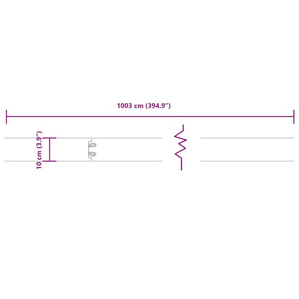 vidaXL Lawn Edgings 10 pcs 10x103 cm Flexible Corten steel