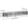 vidaXL Gabion Raised Bed Galvanised Iron 400x100x50 cm