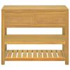 vidaXL Bathroom Cabinet 90x45x75 cm Solid Wood Teak